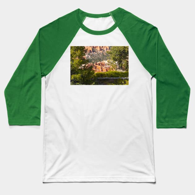 Bryce Canyon View 2 Baseball T-Shirt by Rob Johnson Photography